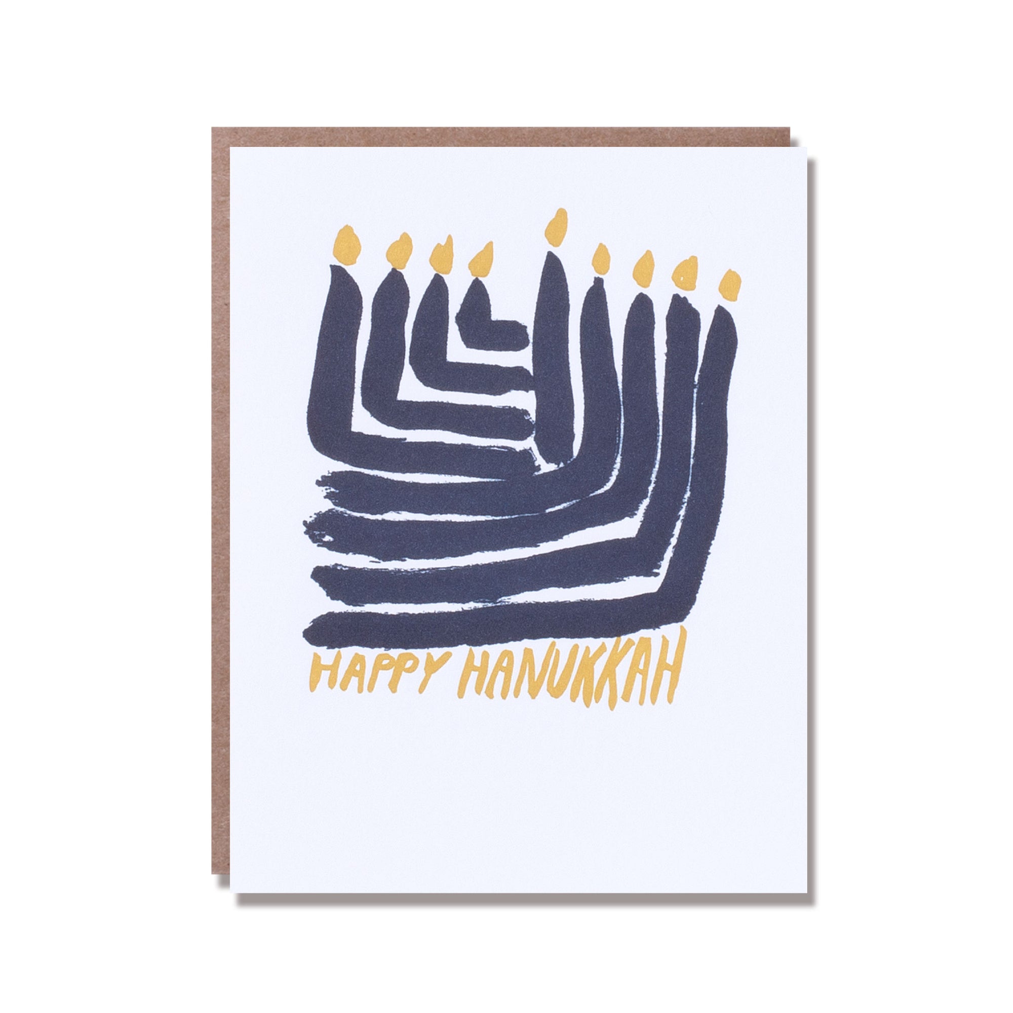 brush stroke menorah