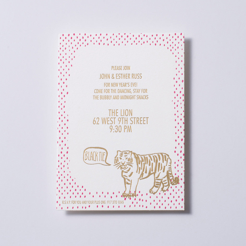 John & Esther NYE Party Invite
