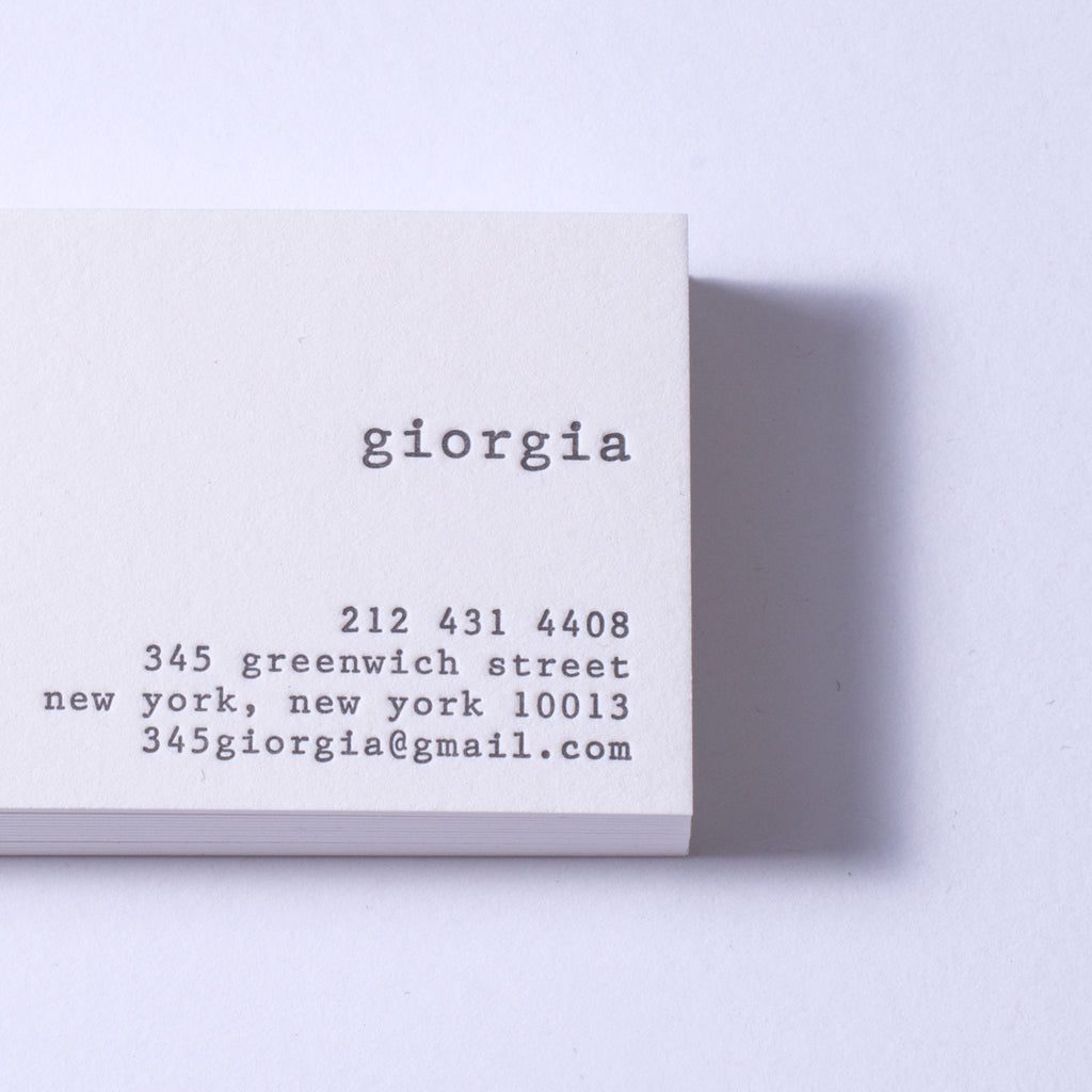 Giorgia Business Cards