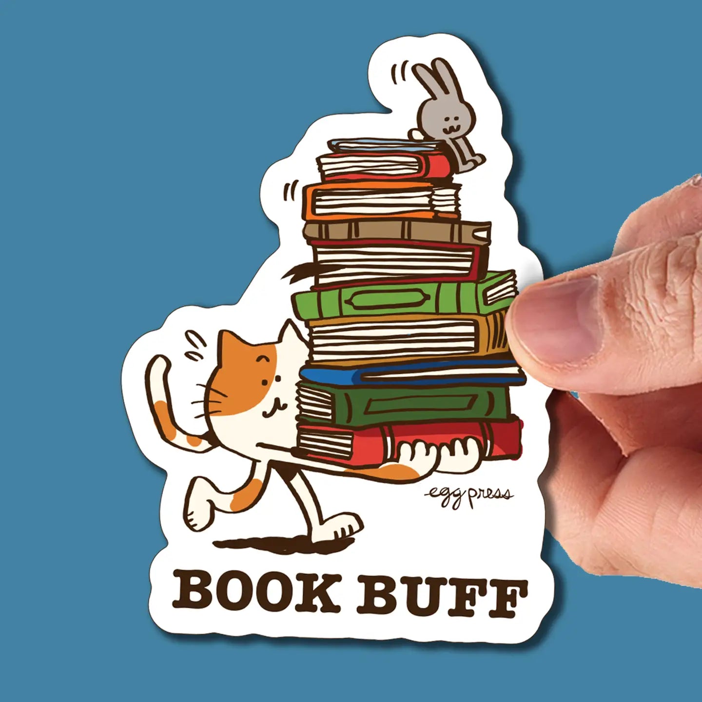 Book Buff Vinyl Sticker