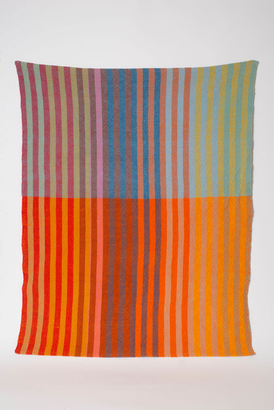 bright stripe baby blanket 1