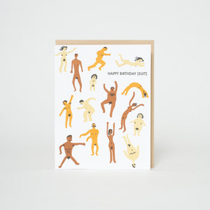 (happy) birthday suit card