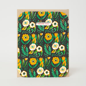 Folk Floral Thank You Greeting Card Boxed Set