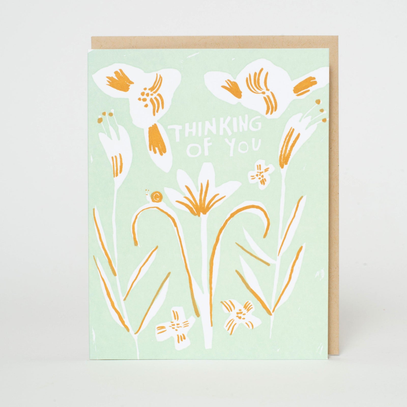 thinking of you lilies card