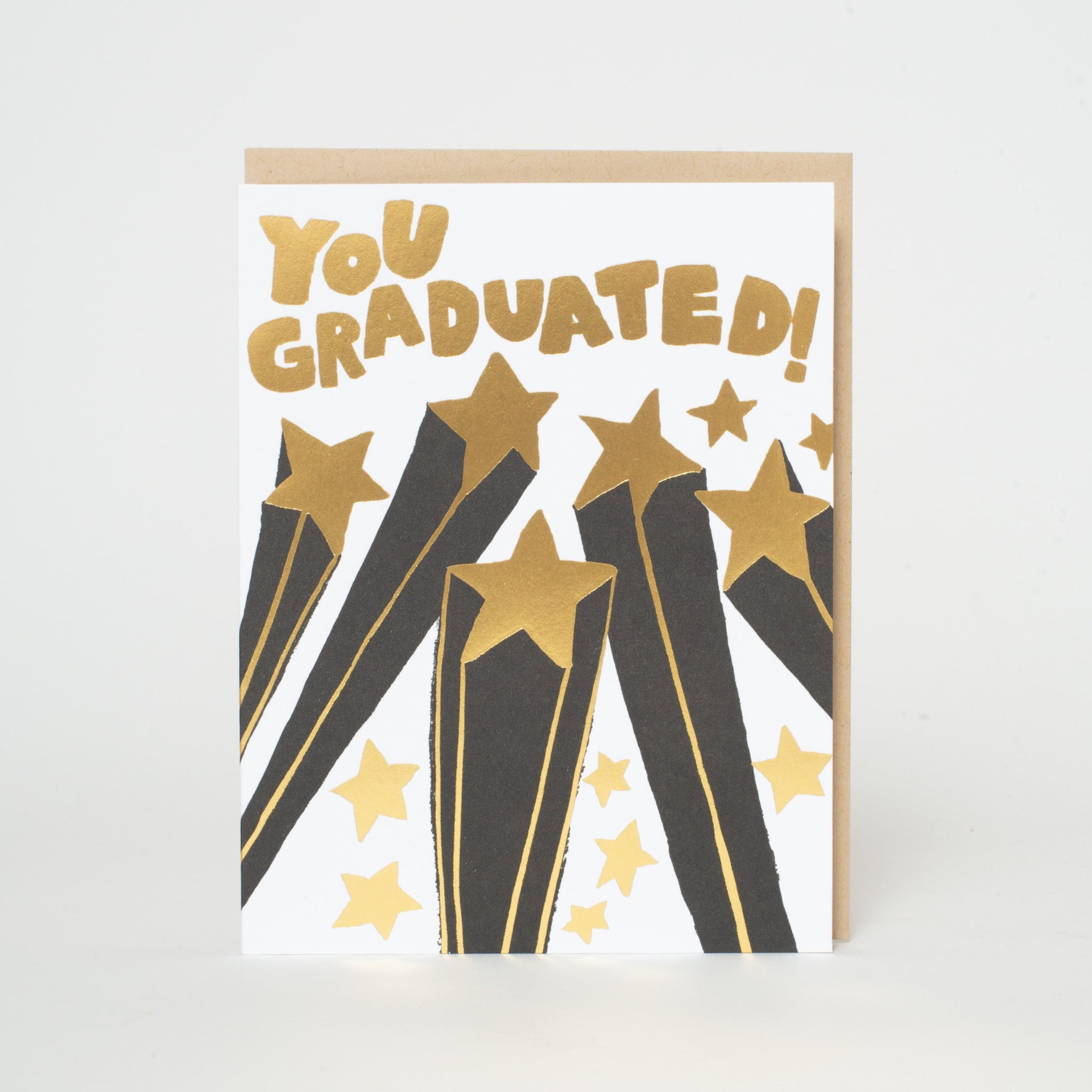 congrats grad card ideas Stars Congrats Graduation Letterpress Greeting Card