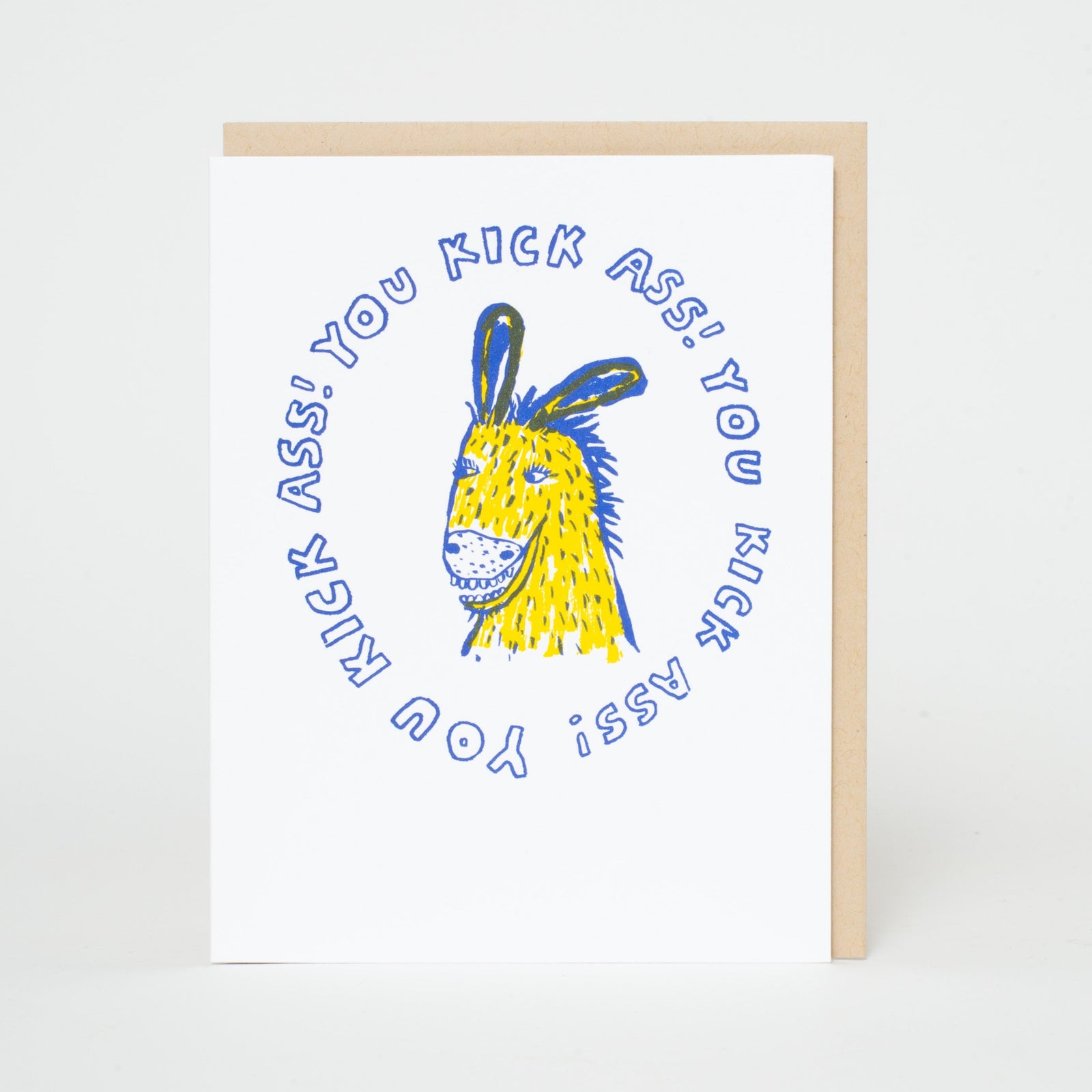 kick ass donkey congrats card