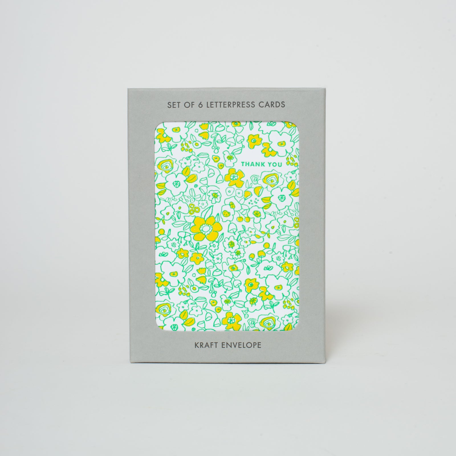 calico thank you boxed set of six cards