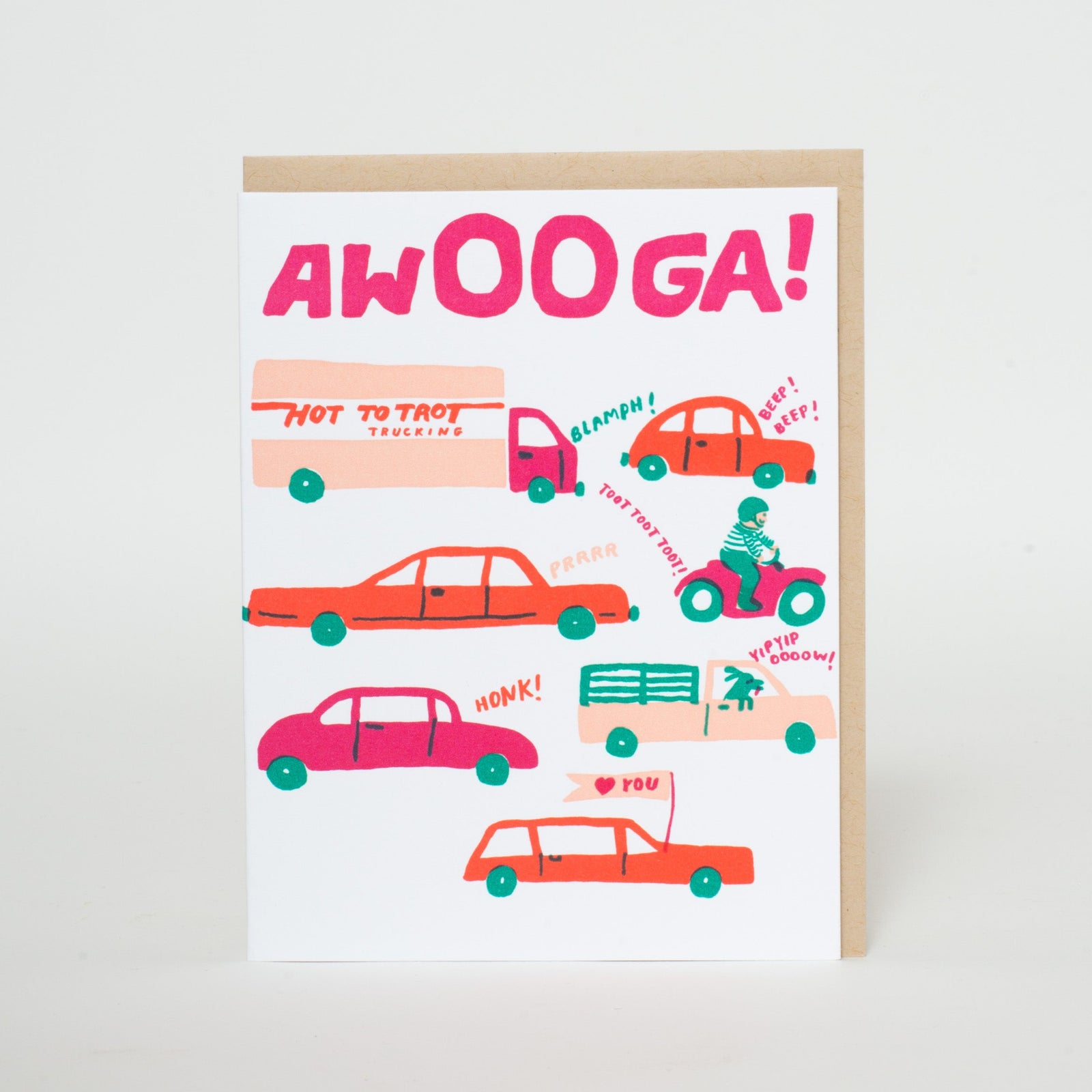 awooga cars funny love card