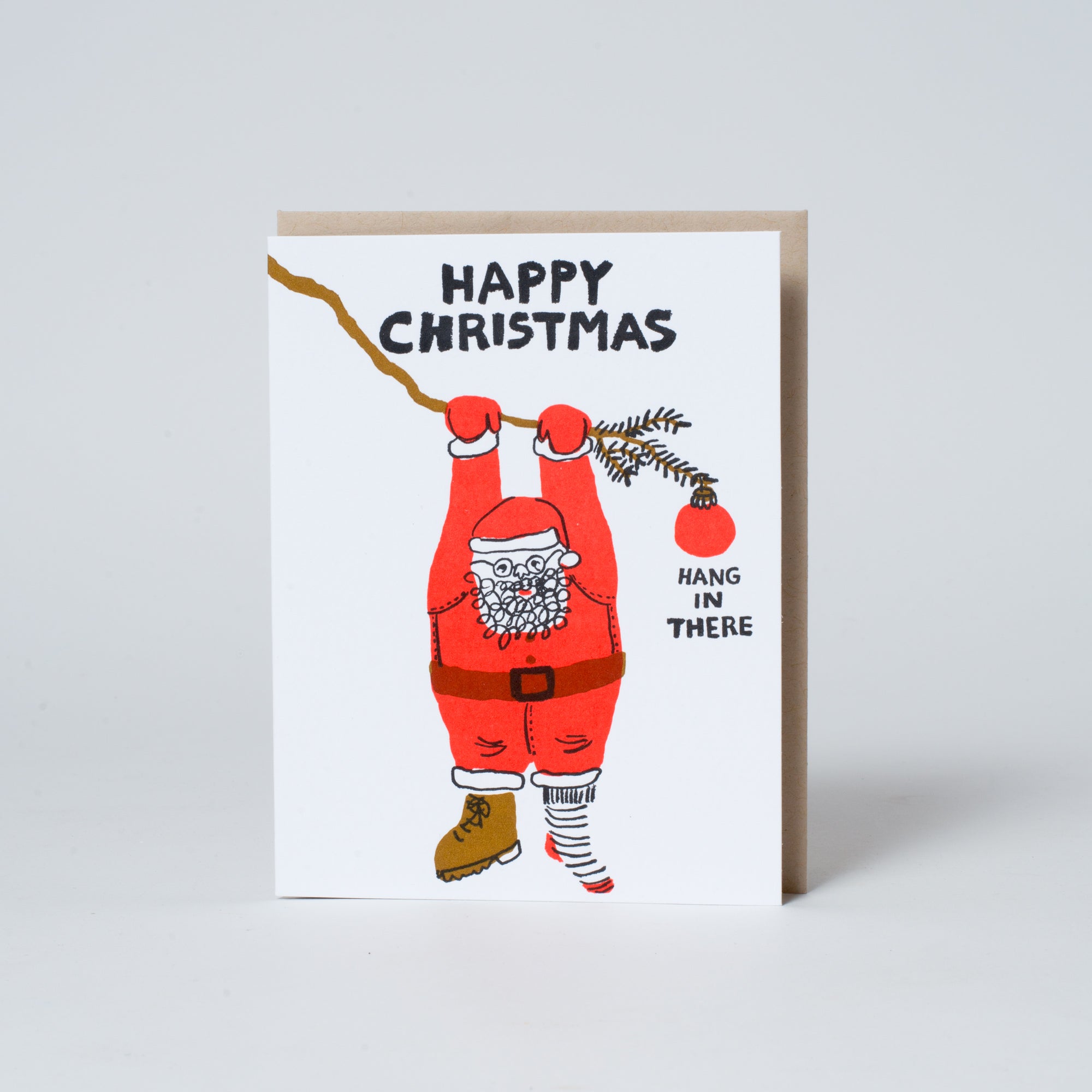 hang in there santa holiday card