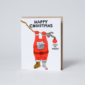 hang in there santa holiday card