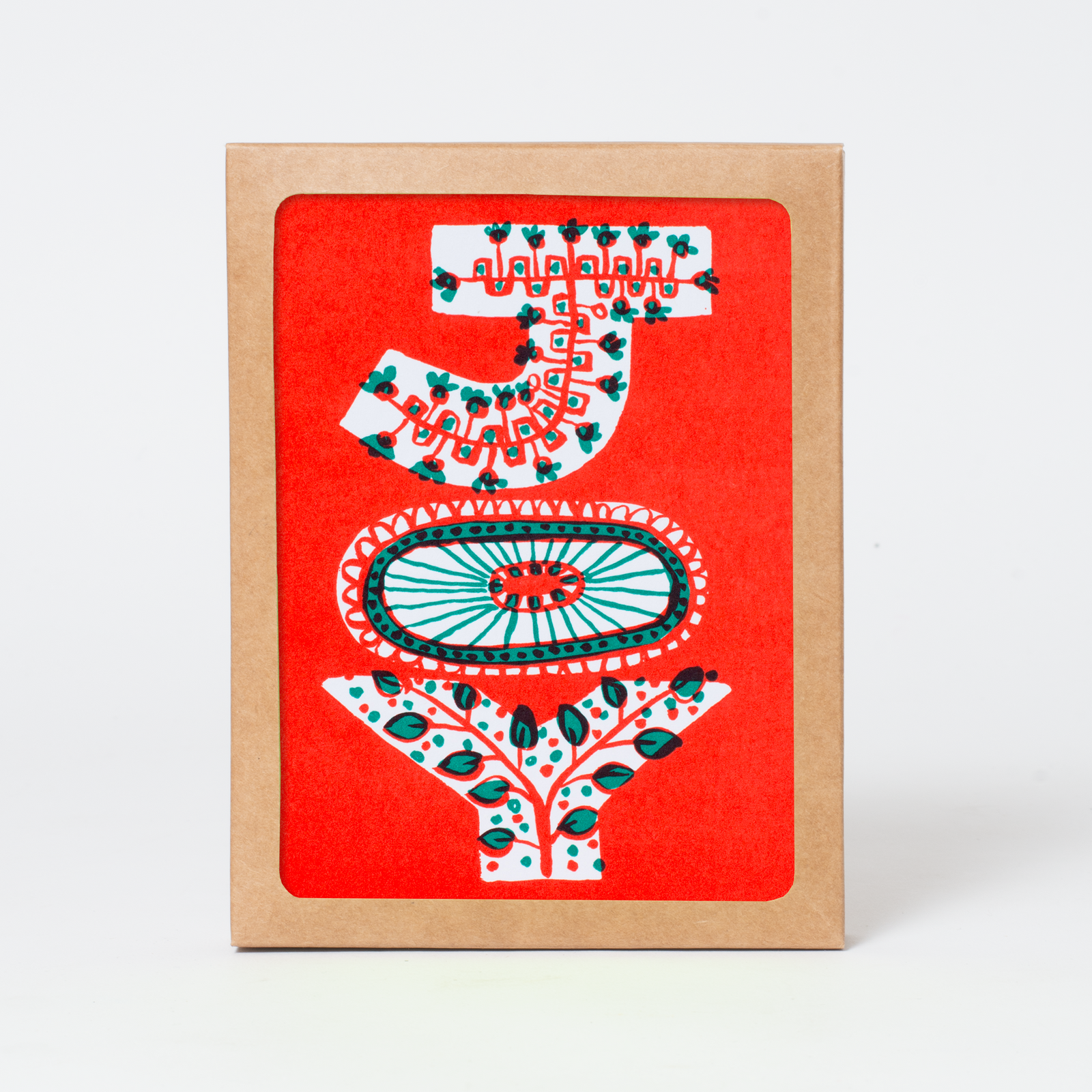 folk joy letters holiday boxed set of 6