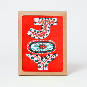 folk joy letters holiday boxed set of 6