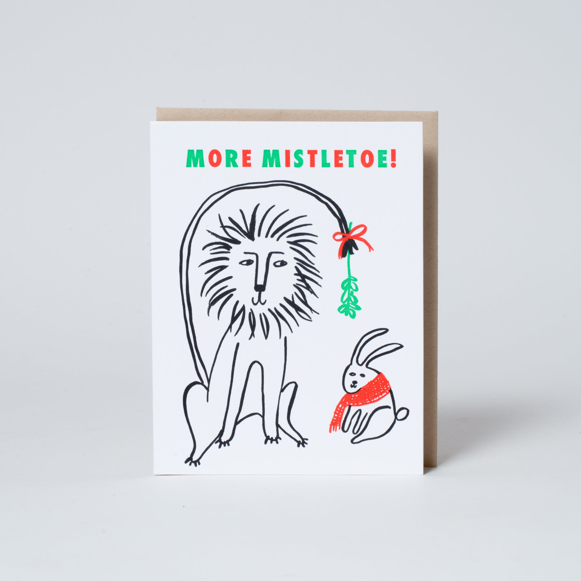 more mistletoe holiday card