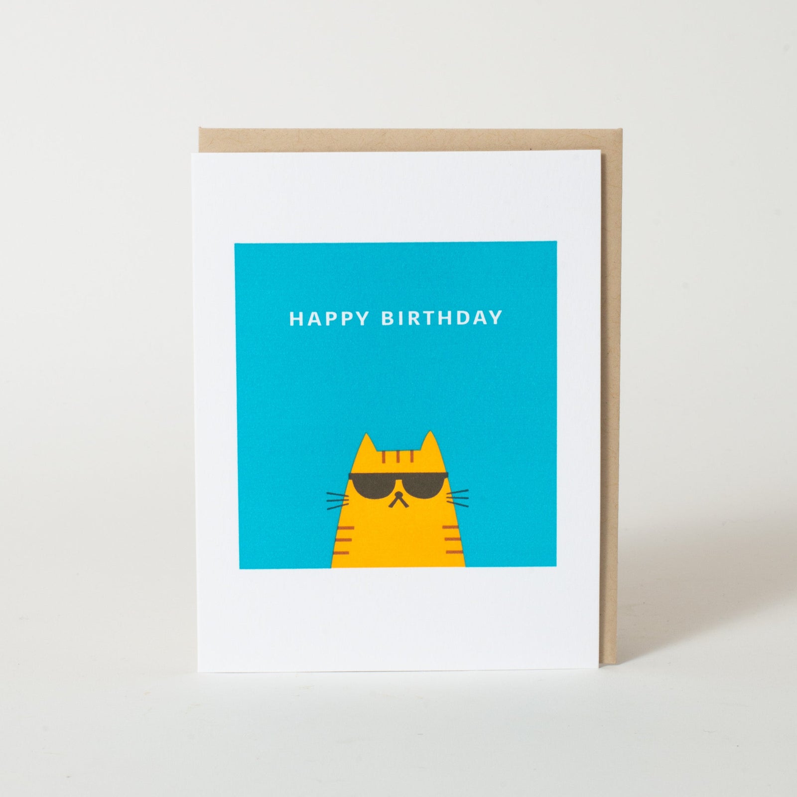 Birthday Cool Cat card by Fugu Fugu Press