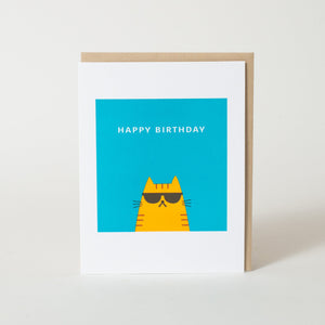 Birthday Cool Cat card by Fugu Fugu Press