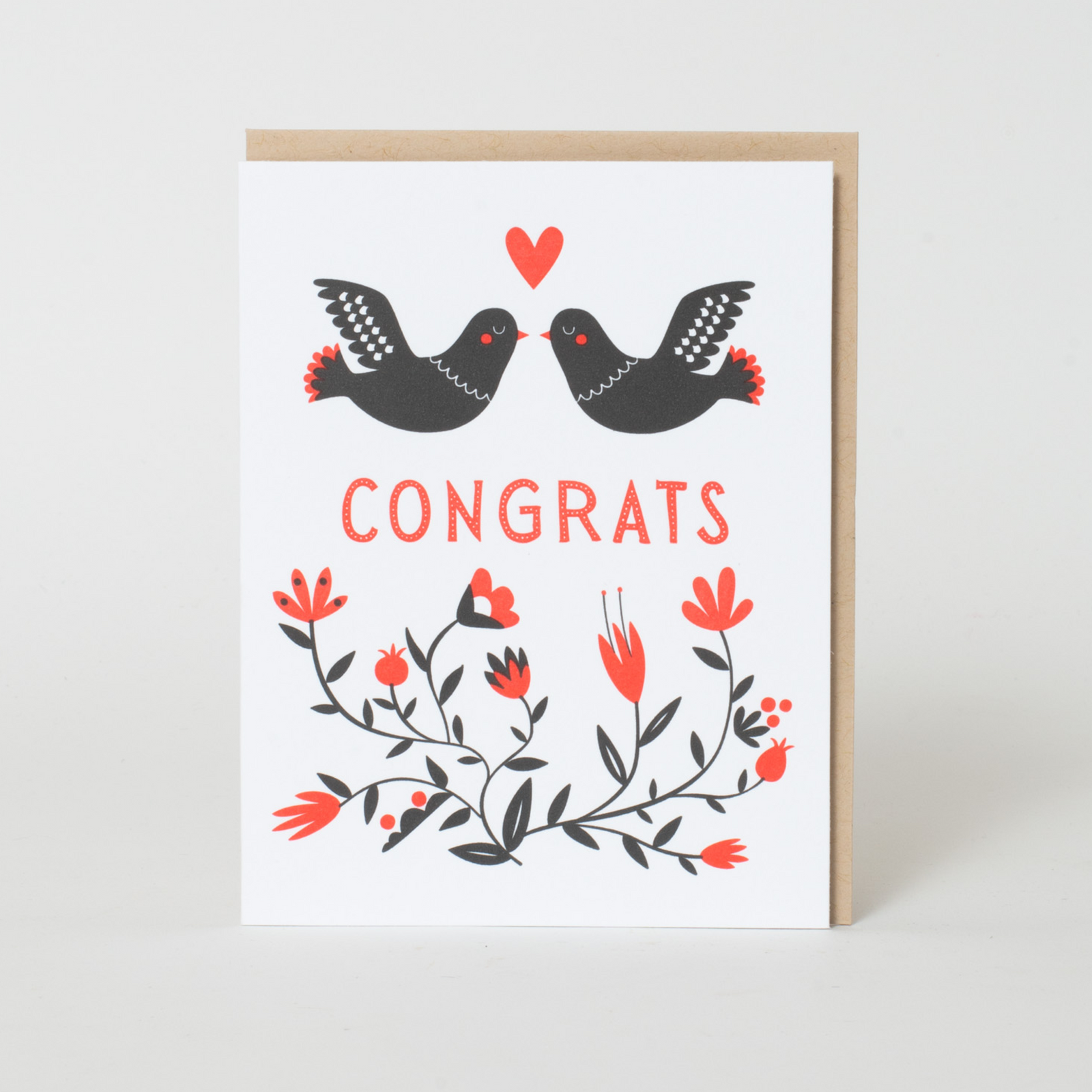 Congrats Doves wedding card by Fugu Fugu Press