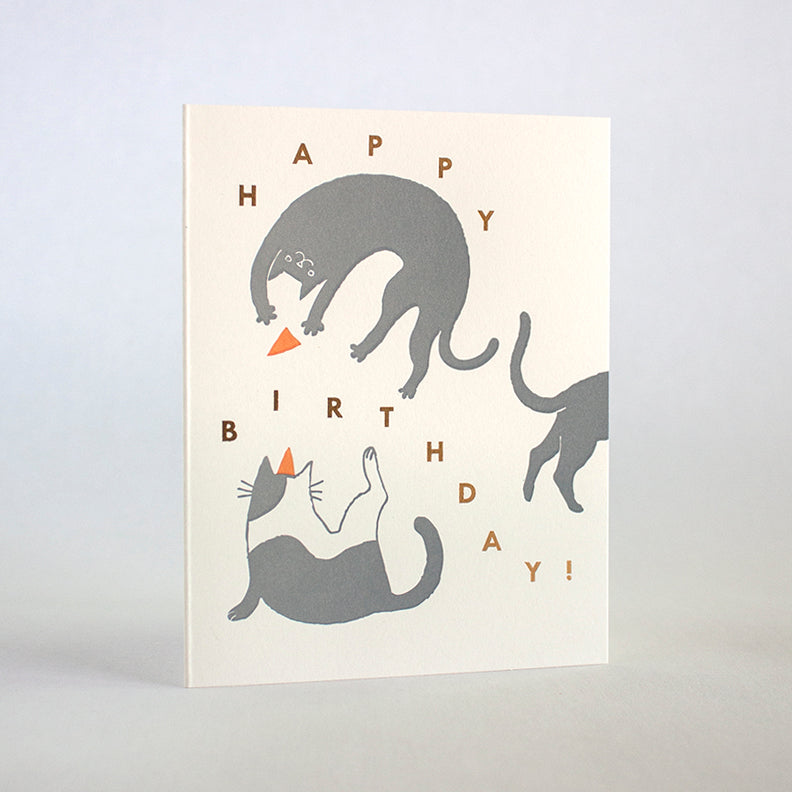 Birthday Cats card by Fugu Fugu Press