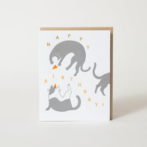 Birthday Cats card by Fugu Fugu Press