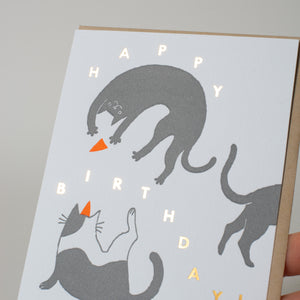 Birthday Cats card by Fugu Fugu Press
