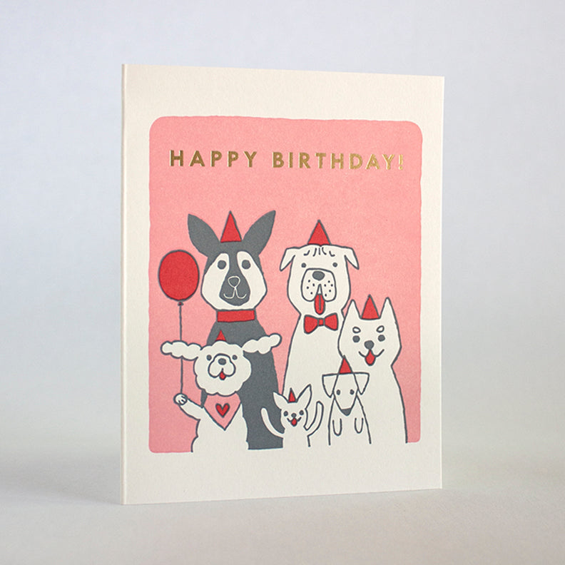 Birthday Dogs card by Fugu Fugu Press