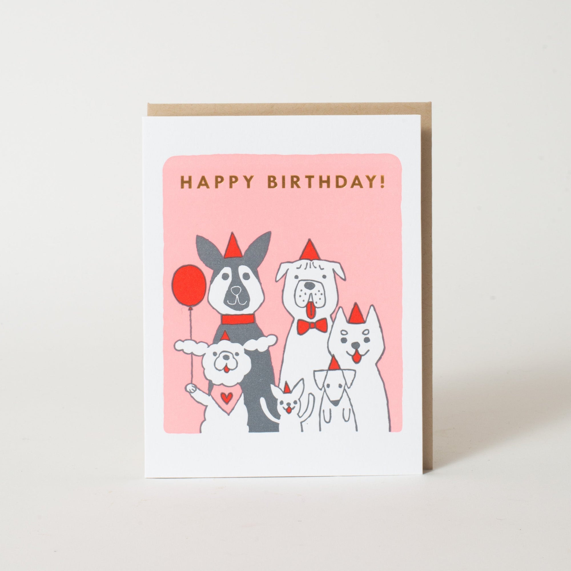 Birthday Dogs card by Fugu Fugu Press