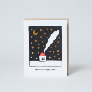 Starry Night Holiday card by Fugu Fugu Press
