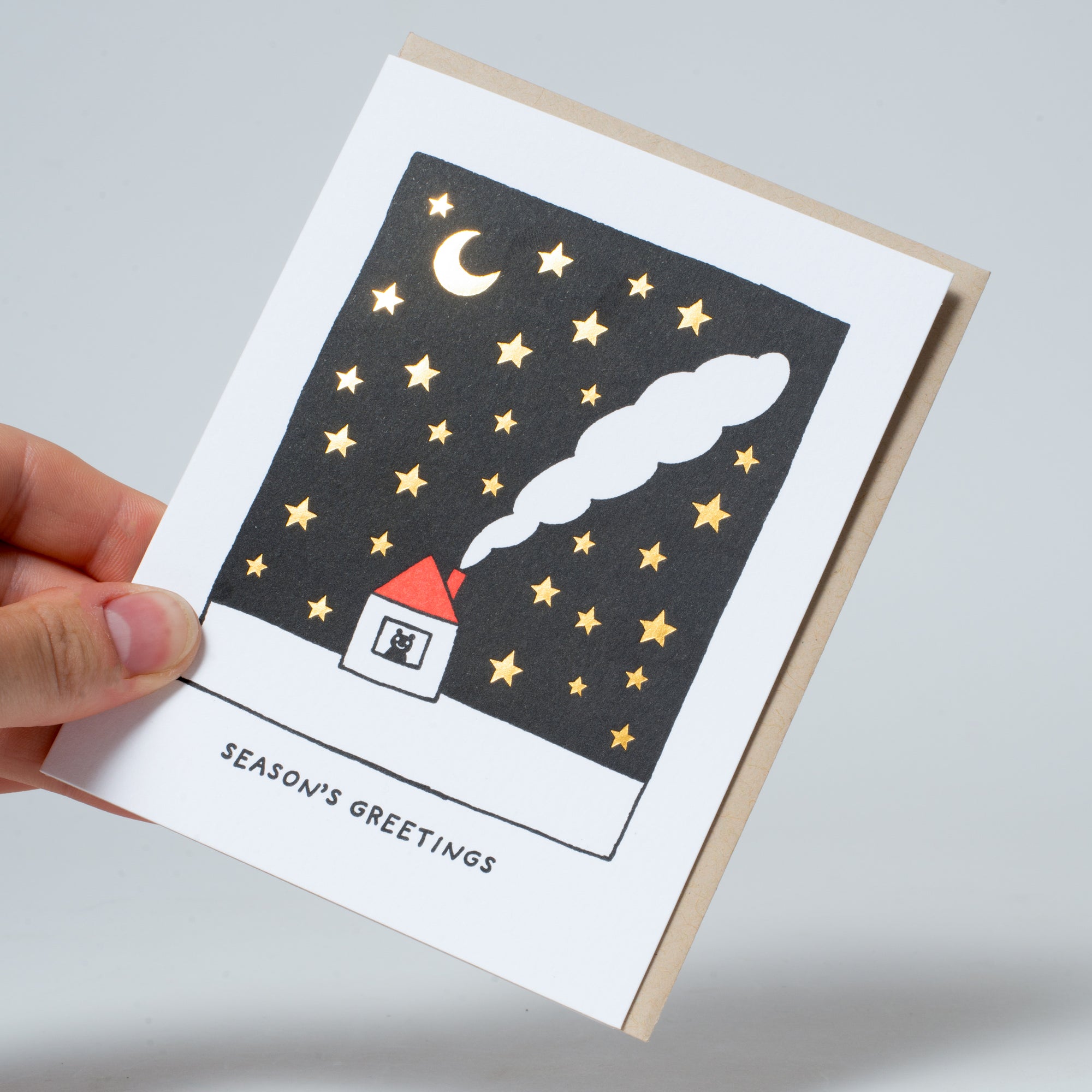 Starry Night Holiday card by Fugu Fugu Press