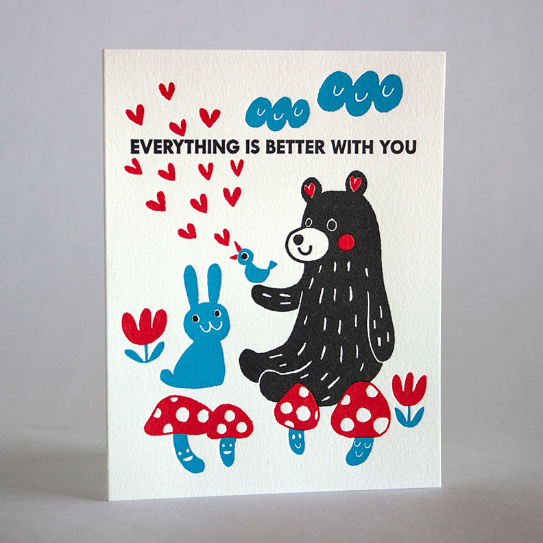Better With You love card by Fugu Fugu Press