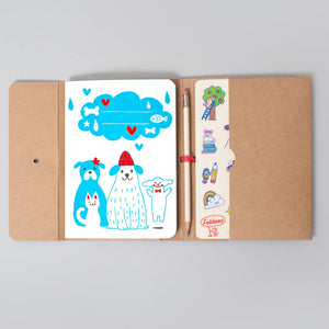 Foldeeo Notebook Folio Dog Squad B6 Size