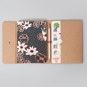 Foldeeo Notebook Folio Dusk Flowers B6 Size