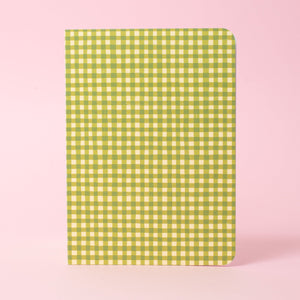 Foldeeo Notebook Folio Green Gingham B6 Size