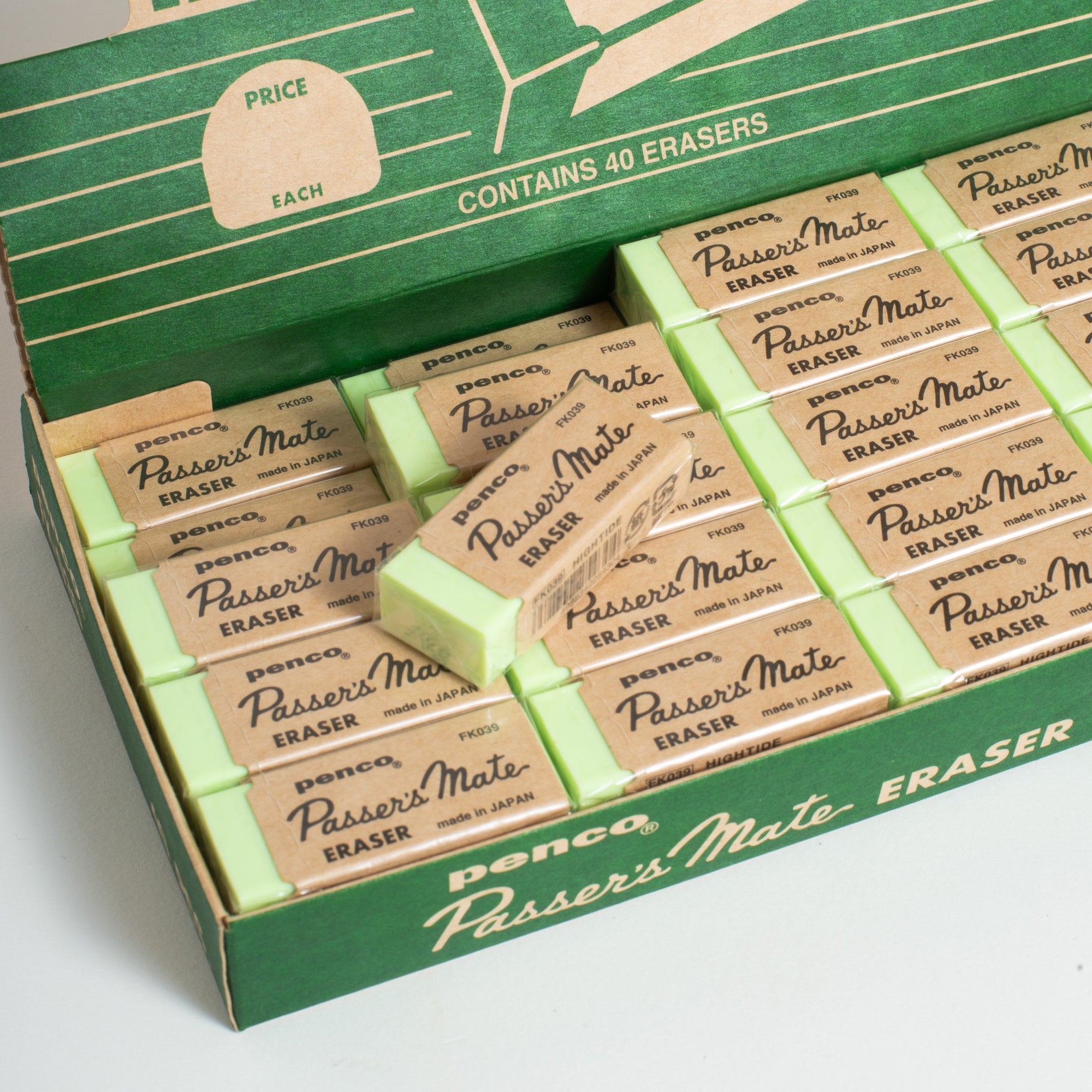 Vintage Style Eraser with Sleeve by Penco