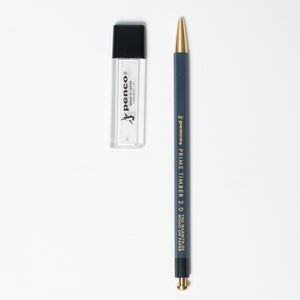 Prime Timber Brass Mechanical Pencil, 2mm, Cool Grey
