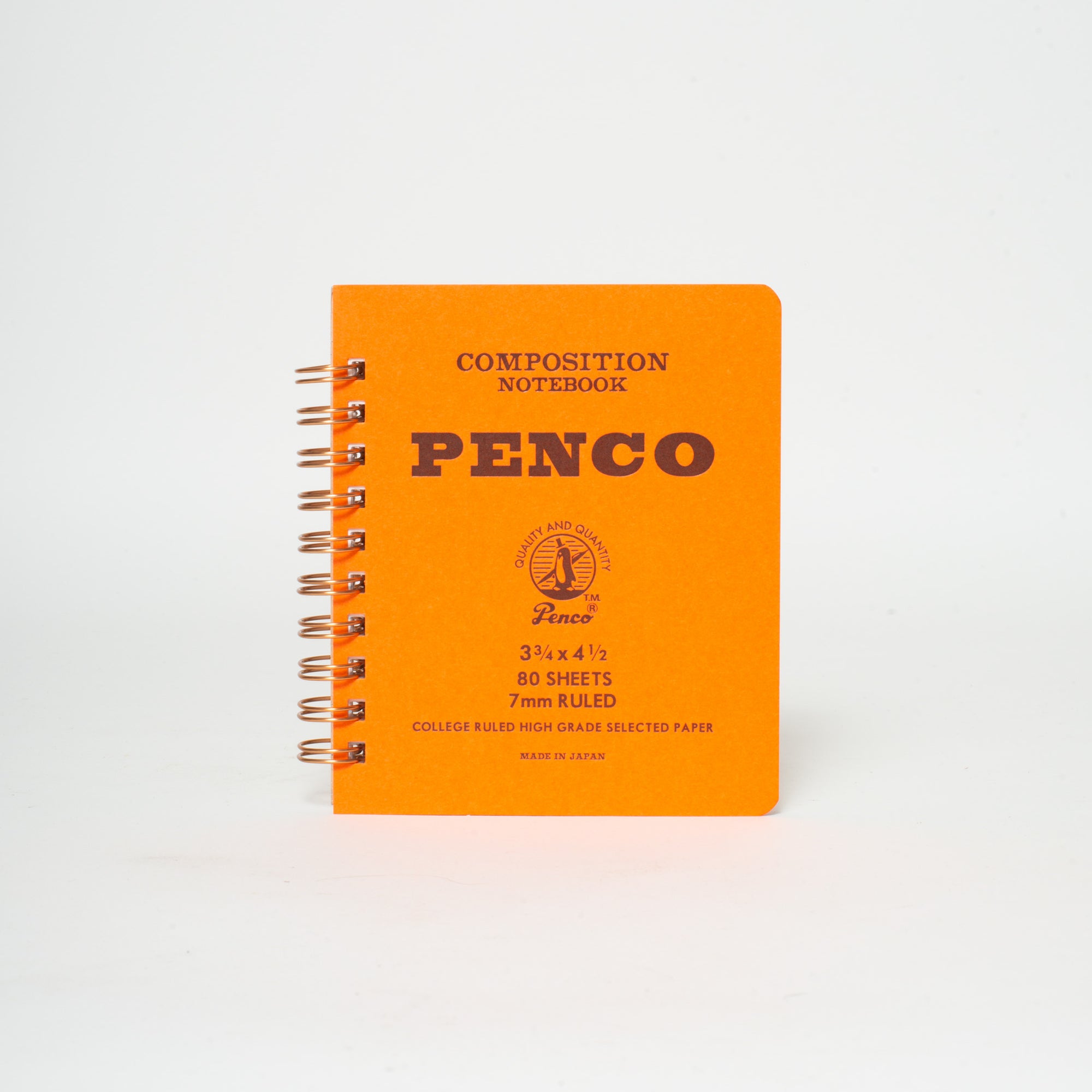 Ruled Spiral Notebook, Orange
