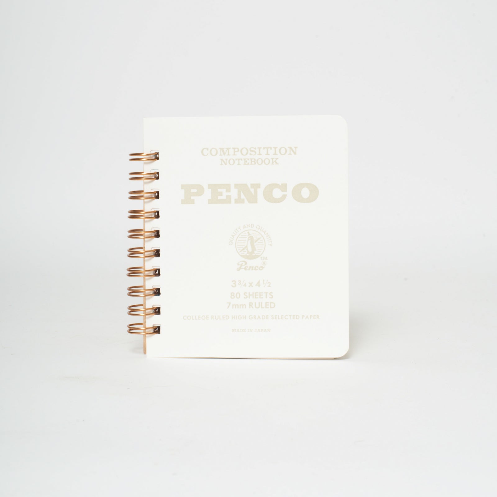 Ruled Spiral Notebook, White