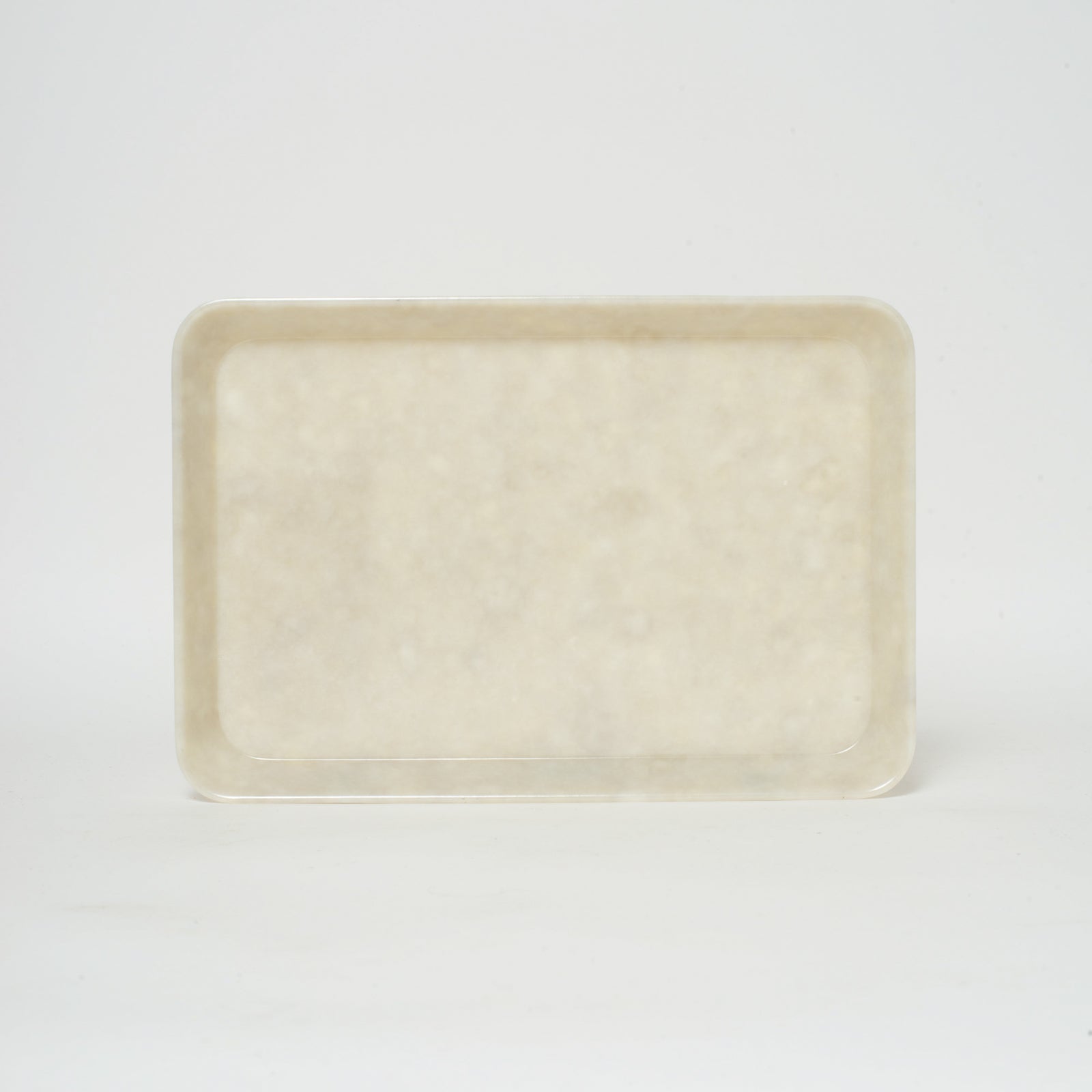 Marbled Melamine Desk Tray, Ivory