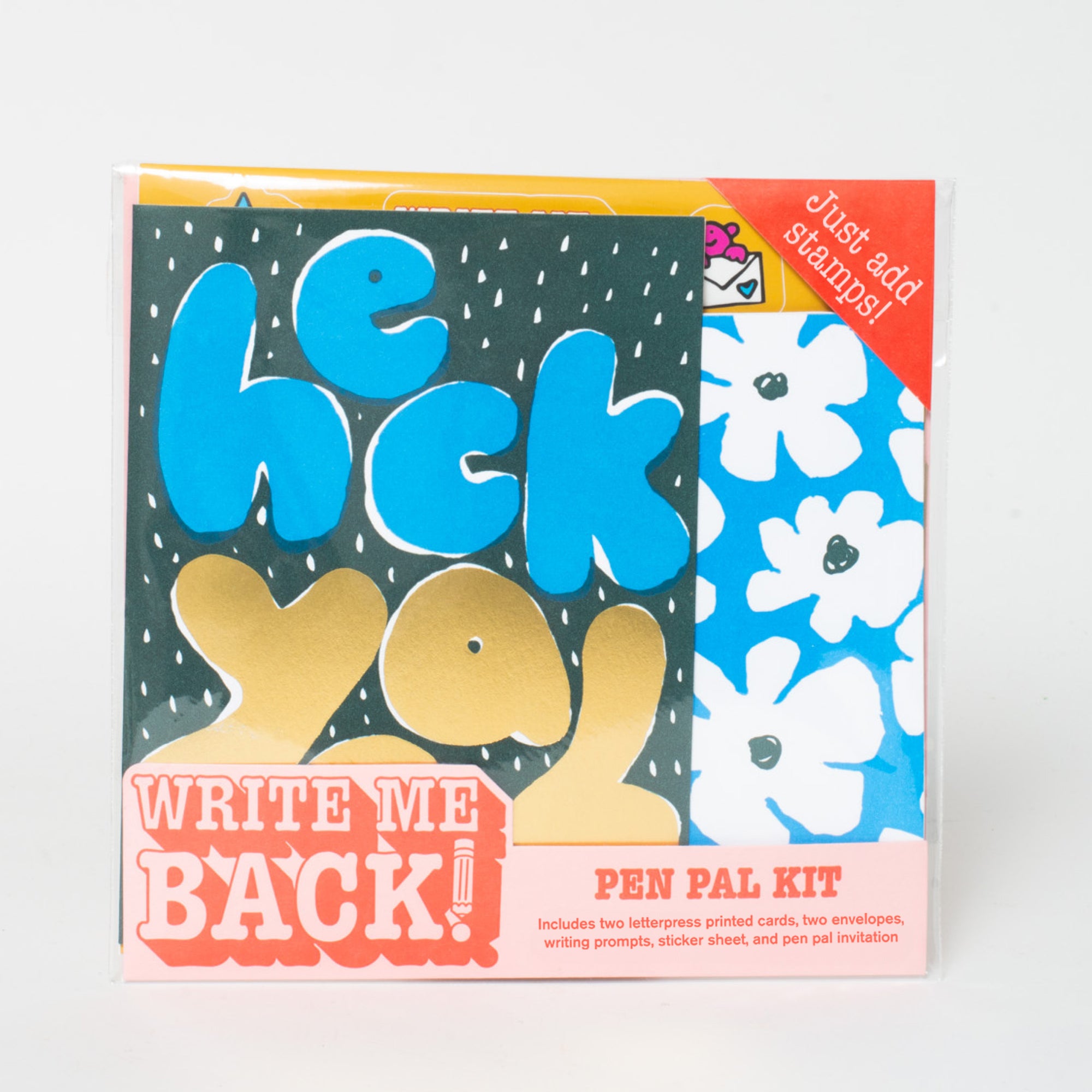 Write Me Back! Pen Pal Kit (Heck Yeah + Flower)