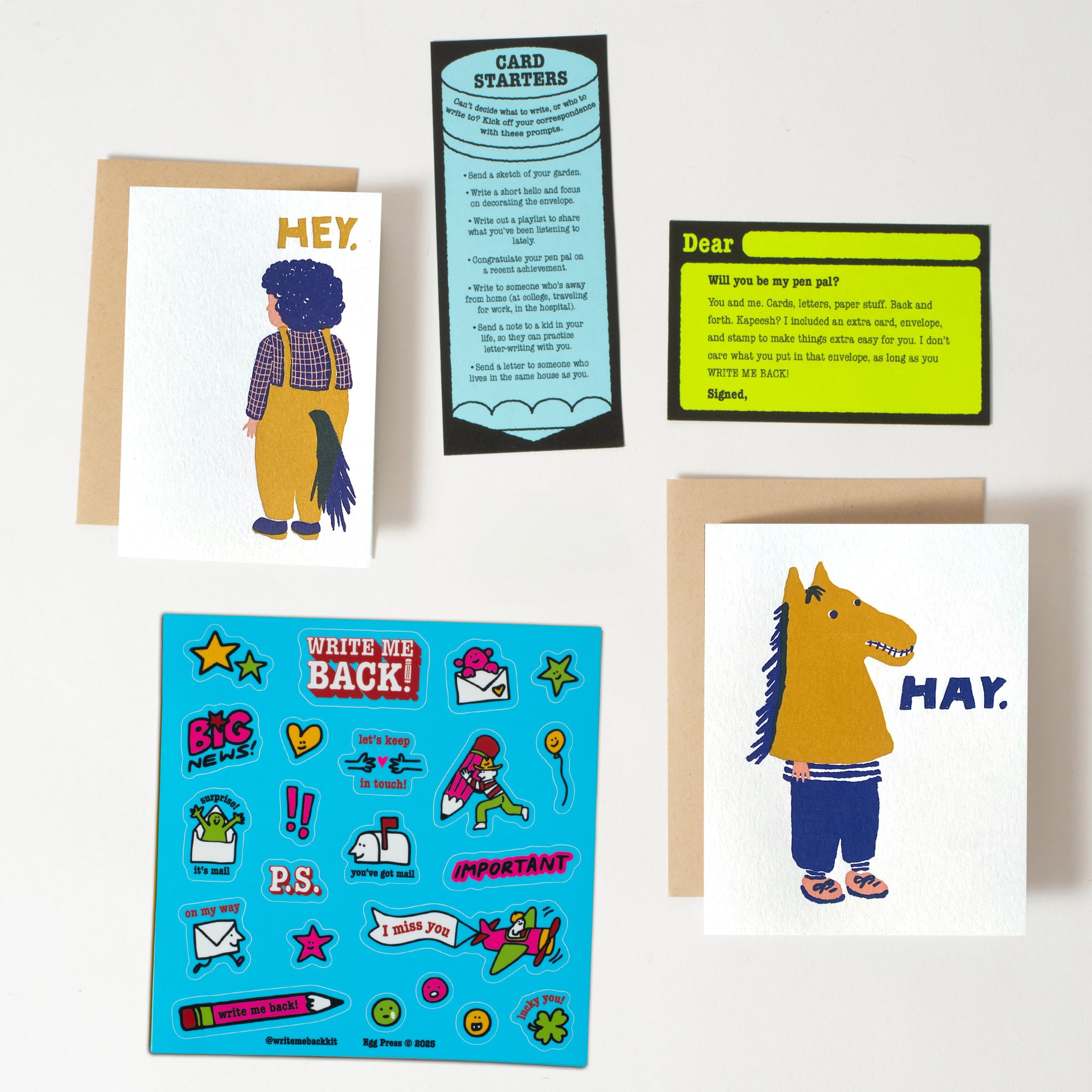 Write Me Back! Pen Pal Kit (Horsey Hey)