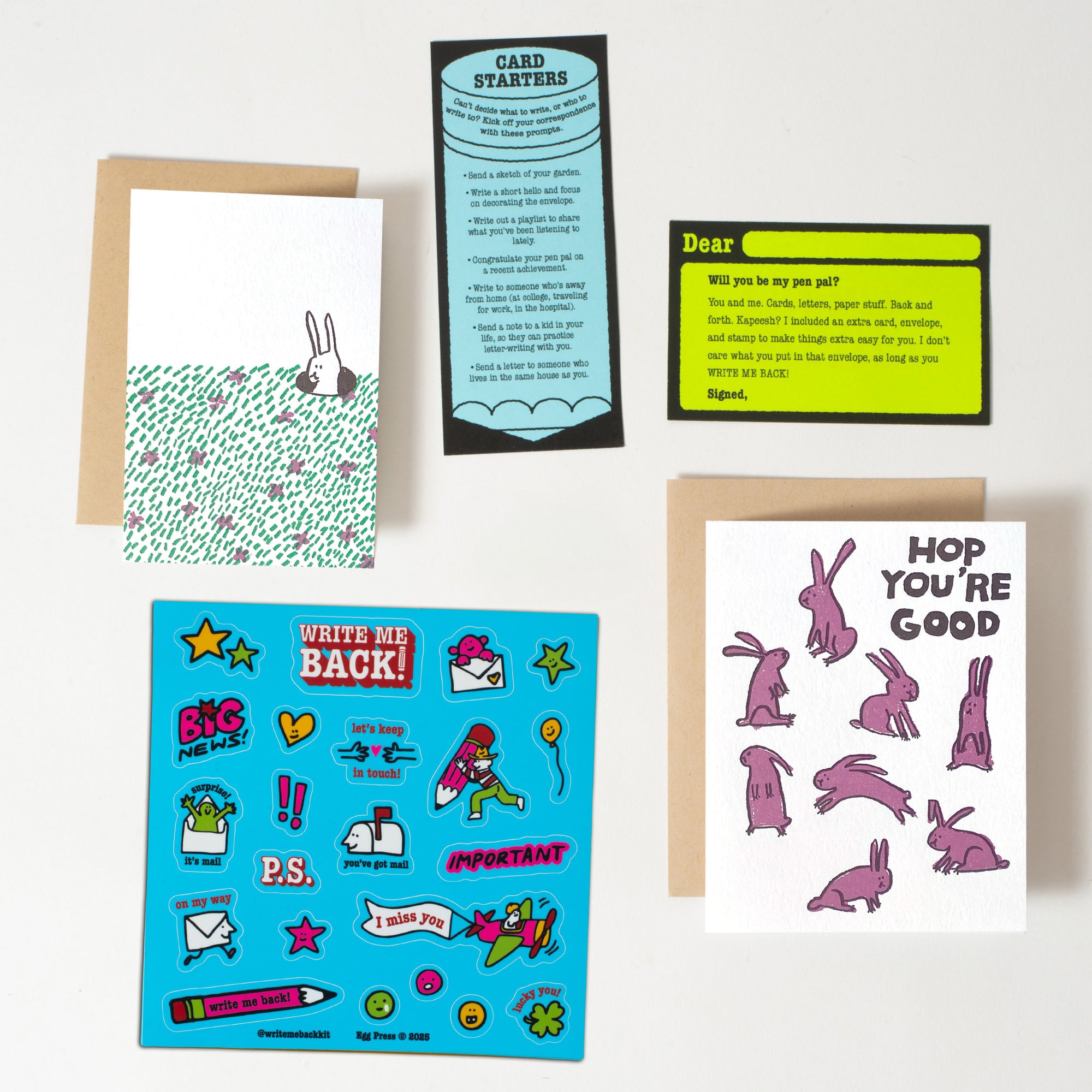 Write Me Back! Pen Pal Kit (Hop You're Good!)