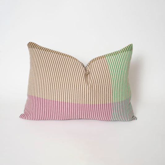 wool & cotton stripe pillow 2