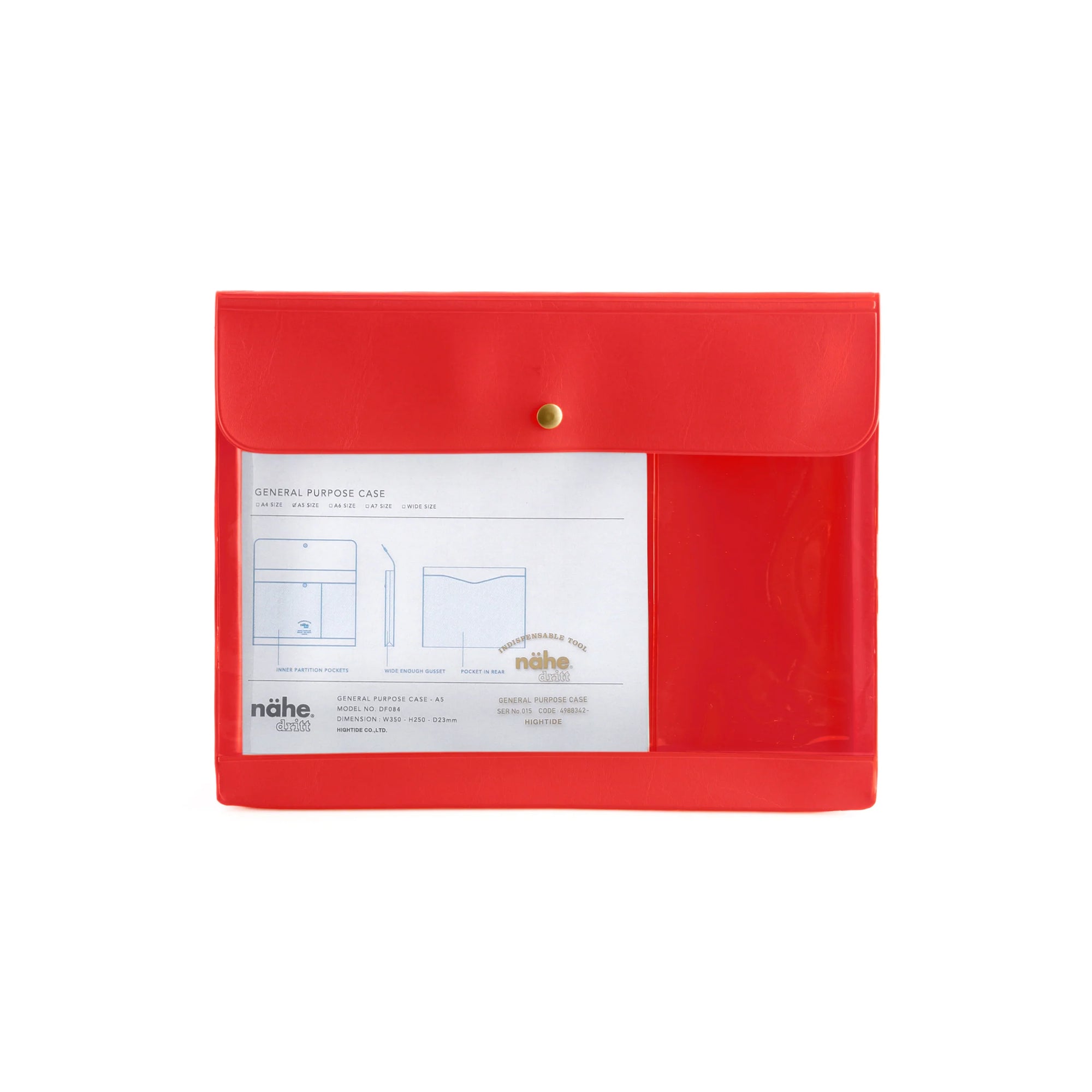 A5 Storage Case, Red