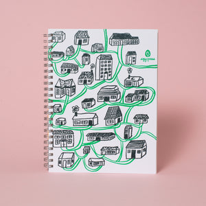 All Roads Lead Home Blank Letterpress Notebook