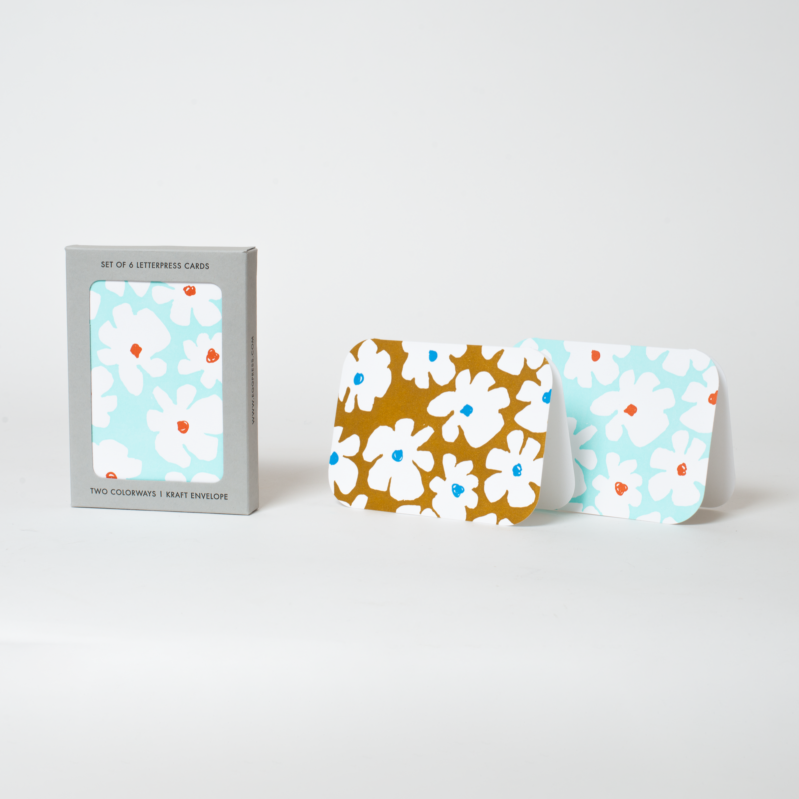 big flower boxed set of six cards